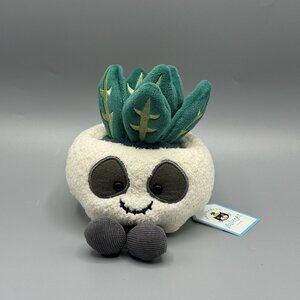 Jellycat Amuseables Skull Planter 5" Plush New Authentic US Seller